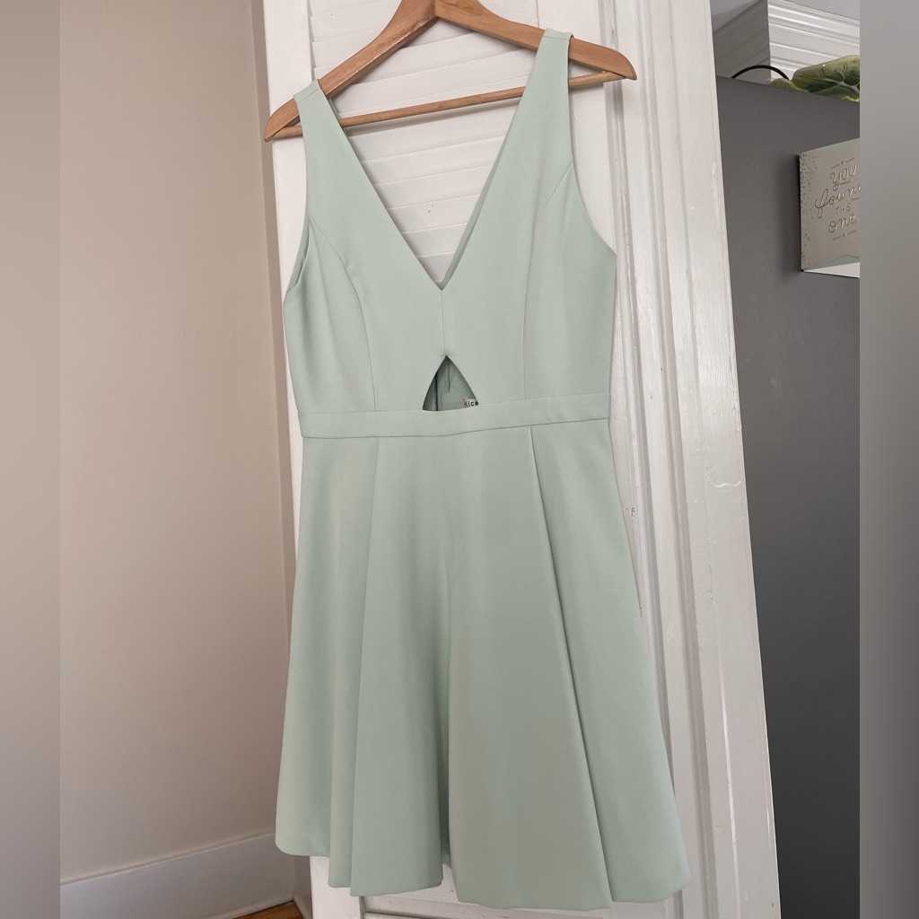 Alice + Olivia Mint Green A-Line Dress
